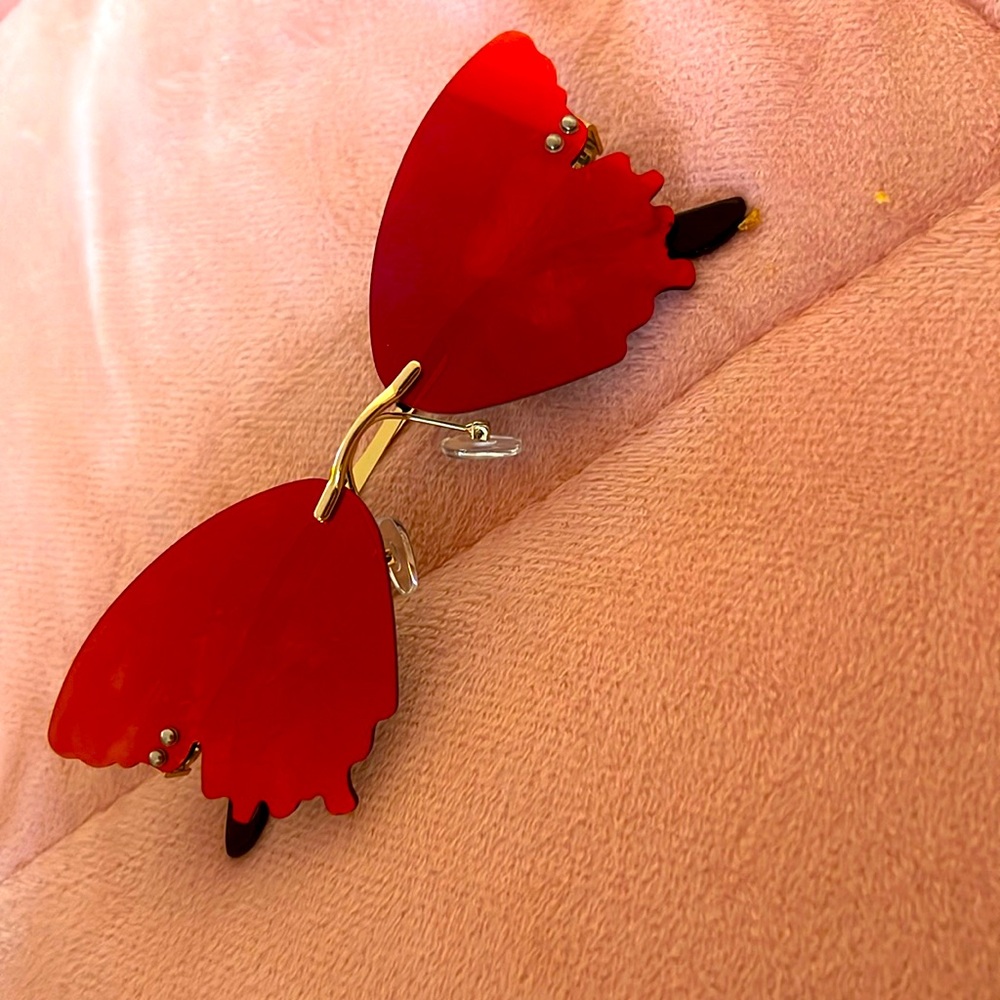 multicolor butterfly sunglasses